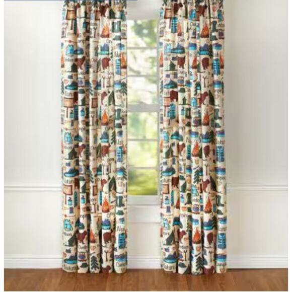 Wild Adventures Curtain Panels - SET of 2 - Picture 1 of 1